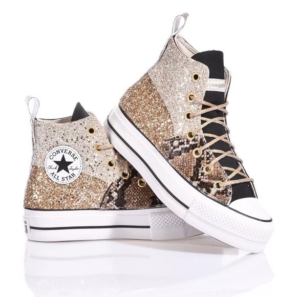 Converse Platform Champagne, Gold - NWT
